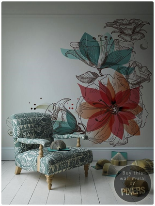 Illustration for article titled Blooming Floral Wall Murals That You Will Love To Have